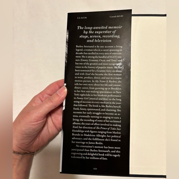 Barbra Streisand Memoir, printed 2023 - Picture 3 of 6